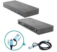 Station d'accueil PC portable I-tec - Station d'accueil - USB-C / USB4 / USB 3.0 Thunderbolt 3 / Thunderbolt 4 - 3 x HDMI, 2 x DP - GigE - 160 Watt - Europe