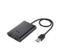 i-tec USB 3.0/USB-C vers Dual HDMI Video Adaptateur 2X HDMI 4K 60Hz pour Windows Mac OS Android Ubuntu Thunderbolt 3 Compatible