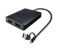 I-Tec Adaptateur vidéo HDMI USB-A/USB-C double 4K/60 Hz