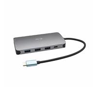i-Tec USB-C Metal Nano Dock HDMI/VGA with LAN + Power Delivery 100 W - station d'accueil - USB-C / Thunderbolt 3 - VGA, HDMI - GigE