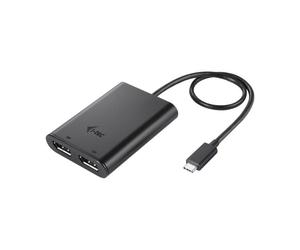 I-TEC USB-C Dual 4K/60Hz single 8K/30Hz DP Video Adapter 2x DP Port