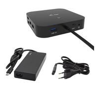 I-TEC C77WUK Station d'accueil USB-C Double diSP 100 W + Chargeur