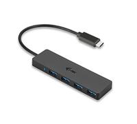 I-Tec Hub USB-C – 4 ports USB 3.0 – Câble intégré 20 cm