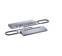 Station d'accueil PC portable I-tec - Station d'accueil - pour tablette, ordinateur portable - USB-C / USB4 / Thunderbolt 3 / Thunderbolt 4 - 11-slot - HDMI, 2 x DP - GigE - 100 Watt
