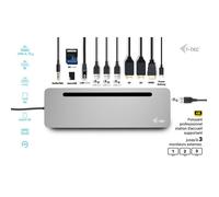 Station d'accueil PC portable I-tec - Station d'accueil - pour tablette, ordinateur portable - USB-C / USB4 / Thunderbolt 3 / Thunderbolt 4 - 11-slot - HDMI, 2 x DP - GigE - 100 Watt