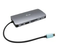I-TEC USB-C Metal Nano Dock 1xHDMI 1xVGA 1xSD,1xmicroSD Cardreader 1xGLAN 3xUSB 3.1 1xUSB-C Data 1xUSB-C PD Sans Alimentation