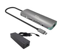 I-TEC USB C Metal Nano Dock 1xHDMI 4K 1xSD + 1xmicroSD Kartenleser 1xGLAN 1xAudio 3x USB 3.0 Port 1x USB-C PD + Charger 100W