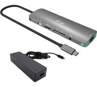 i-tec USB-C Metal Nano Docking Station 4K HDMI LAN avec Power Delivery 100W + Chargeur 100W