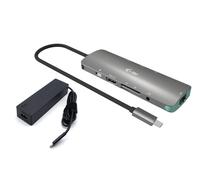 i-tec USB-C Metal Nano Docking Station 4K HDMI LAN with Power Delivery 100W + Universal Charger 100W