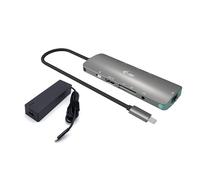 i-tec USB-C Metal Nano Docking Station 4K HDMI LAN with Power Delivery 100W + Universal Charger 100W