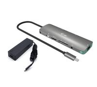 i-tec USB-C Metal Nano Docking Station 4K HDMI LAN with Power Delivery 100W + Universal Charger 100W