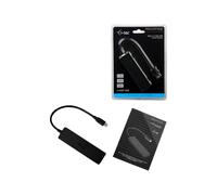 I-TEC USB C Slim Passive HUB 4 Port without power adapter for Notebook Tablet PC supports Win Mac OS compatible with Thunderbolt