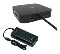 i-tec - USB-C Station d'accueil 2x4K avec Adaptateur Secteur PD 100W