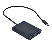 I-TEC USB C to Dual HDMI Port VideoAdapter 2xHDMI Port 4K Ultra HD compatible with Thunderbolt 3