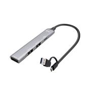 I-Tec Concentrateur (hub) CAHUBMETALMINI4 USB‑C/USB‑A métal 4 ports argent (1x USB3.0 + 3x USB2.0)