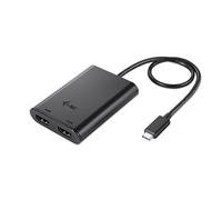 Adaptateur I-Tec USB type C mâle vers 2x HDMI femelle (Type A) 30cm (Noir)