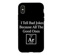I Tell Bad Jokes Because All The Good Ones AR Science Humour Coque pour iPhone X/XS