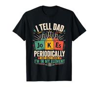 I Tell Dad Jokes Periodically Element Vintage Fête des pères T-Shirt