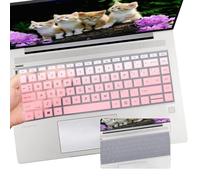 i-Tensodo Lot de 2 housses de clavier pour ordinateur portable HP Elitebook 440 445 645 g8 g9 g10 de 14", HP Probook 14" - Opink + transparent