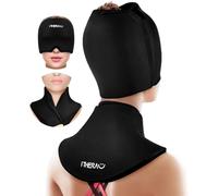 I-THERA-U Masque de migraine et sac de glace pour la nuque, masque rafraîchissant pour le visage, capuchon rafraîchissant, tête et cou - Pack rafraîchissant pour les douleurs au cou