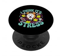 I Think It's Stress Pensée fatiguée épuisée PopSockets PopGrip Adhésif