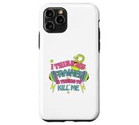 I Think My Trainer is Trying to Kill Me Funny Gym Design Coque pour iPhone 11 Pro