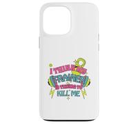 I Think My Trainer is Trying to Kill Me Funny Gym Design Coque pour iPhone 13 Pro Max