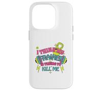 I Think My Trainer is Trying to Kill Me Funny Gym Design Coque pour iPhone 14 Pro