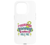 I Think My Trainer is Trying to Kill Me Funny Gym Design Coque pour iPhone 15 Pro