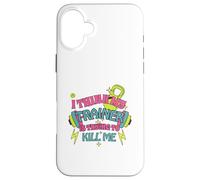 I Think My Trainer is Trying to Kill Me Funny Gym Design Coque pour iPhone 16 Plus