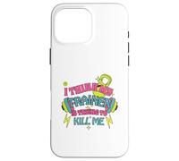 I Think My Trainer is Trying to Kill Me Funny Gym Design Coque pour iPhone 16 Pro Max