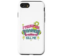 I Think My Trainer is Trying to Kill Me Funny Gym Design Coque pour iPhone SE (2020) / 7/8