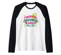I Think My Trainer is Trying to Kill Me Funny Gym Design Manche Raglan