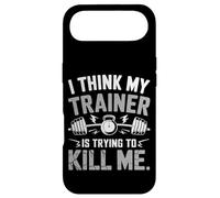 I Think My Trainer is Trying to Kill Me Gym Workout Coach Coque pour iPhone Air