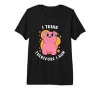 I Think Therefore I Ham Pig Owner Animaux de la Ferme Élevage de porcs T-Shirt Haut de Gamme