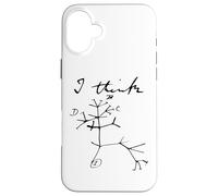I Think Tree Life Darwin Evolution Biologie Science Professeur Coque pour iPhone 16 Plus