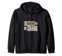 I Thrive In Chaos Défi Motivation Mentalité Sweat à Capuche