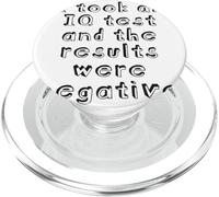 I Took an IQ Test and The Results Were Negative PopSockets PopGrip pour MagSafe