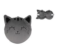 Itotal - Coussin avec masque pour dormir Xl2529 - Refermable avec crochet de voyage - Grey Cat