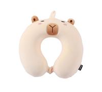I-TOTAL® - Coussin de Voyage en Forme de Animal/Oreiller de Voyage de Cou Doux pour Le Soutien Cervical/Coussins de Voyage drôle (Capybara)