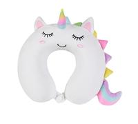 I-TOTAL® - Coussin de Voyage en Forme de Animal/Oreiller de Voyage de Cou Doux pour Le Soutien Cervical/Coussins de Voyage drôle (Unicorn)