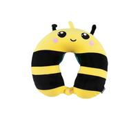 I-TOTAL® - Coussin de Voyage en Forme de Animal/Oreiller de Voyage de Cou Doux pour Le Soutien Cervical/Coussins de Voyage drôle (Bee)