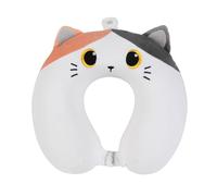 I-TOTAL® - Coussin de Voyage en Forme de Animal/Oreiller de Voyage de Cou Doux pour Le Soutien Cervical/Coussins de Voyage drôle (Orange Cat)
