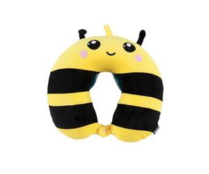 I-TOTAL® - Coussin de Voyage en Forme de Animal/Oreiller de Voyage de Cou Doux pour Le Soutien Cervical/Coussins de Voyage drôle (Bee)