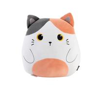 I-TOTAL ® - Coussin décoratif pour Chambre/Salon, Coussin Moelleux en Tissu Animal (Orange Cat)