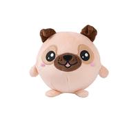 I-TOTAL® - Coussin Doux Squishy en Mousse à Mémoire de Forme 14 cm de diamètre, Squishy Pillow idéal comme Cadeau (Pug)