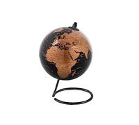 I-TOTAL® - Globe terrestre pivotant sur axe, base plastique (NOIR)