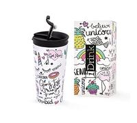 I-TOTAL I-Drink - Mug Thermique En Acier Double Paroi 500 ml Décoré (Unicorn)
