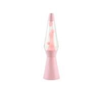 I-TOTAL® - Lampe Lava, effet bulles, lampe de lave colorée (Rose pastel)