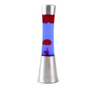 ITotal XL2348 Lampe à Lave 40 cm avec Base Argentée, Liquide Violet et Cire Rose